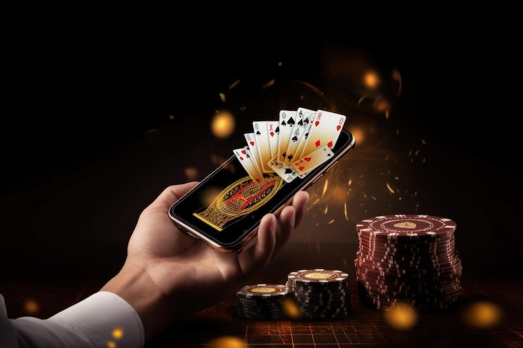 Tampilan demo game indah4d di layar ponsel menunjukkan meja blackjack langsung